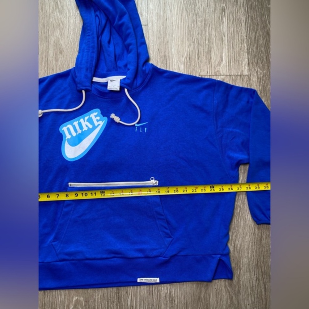Rare Nike EYBL Cropped Hoodie Blue Women Size XL Who Run We Run Elite Basketball - Picture 8 of 10
